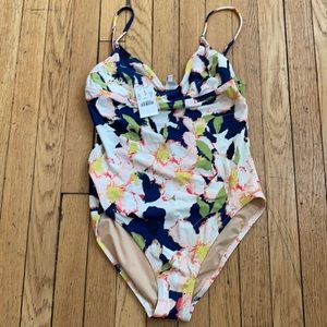 Gorgeous floral NWT Jcrew size M one piece suit